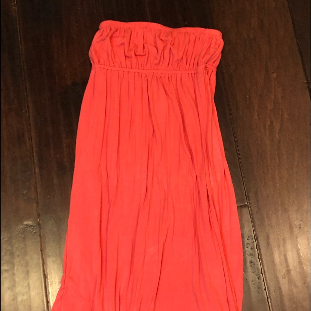Free zoo Strapless Peach Dress